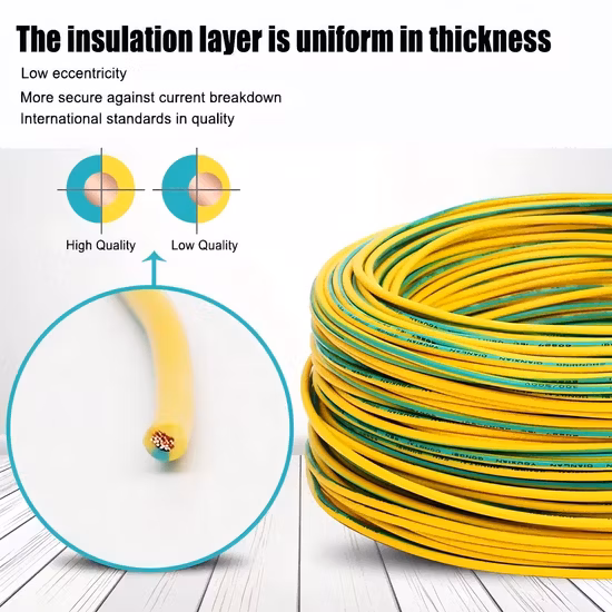 하우스 와이어 BV/BVV 구리 도체 PVC 절연 외장 전선 케이블